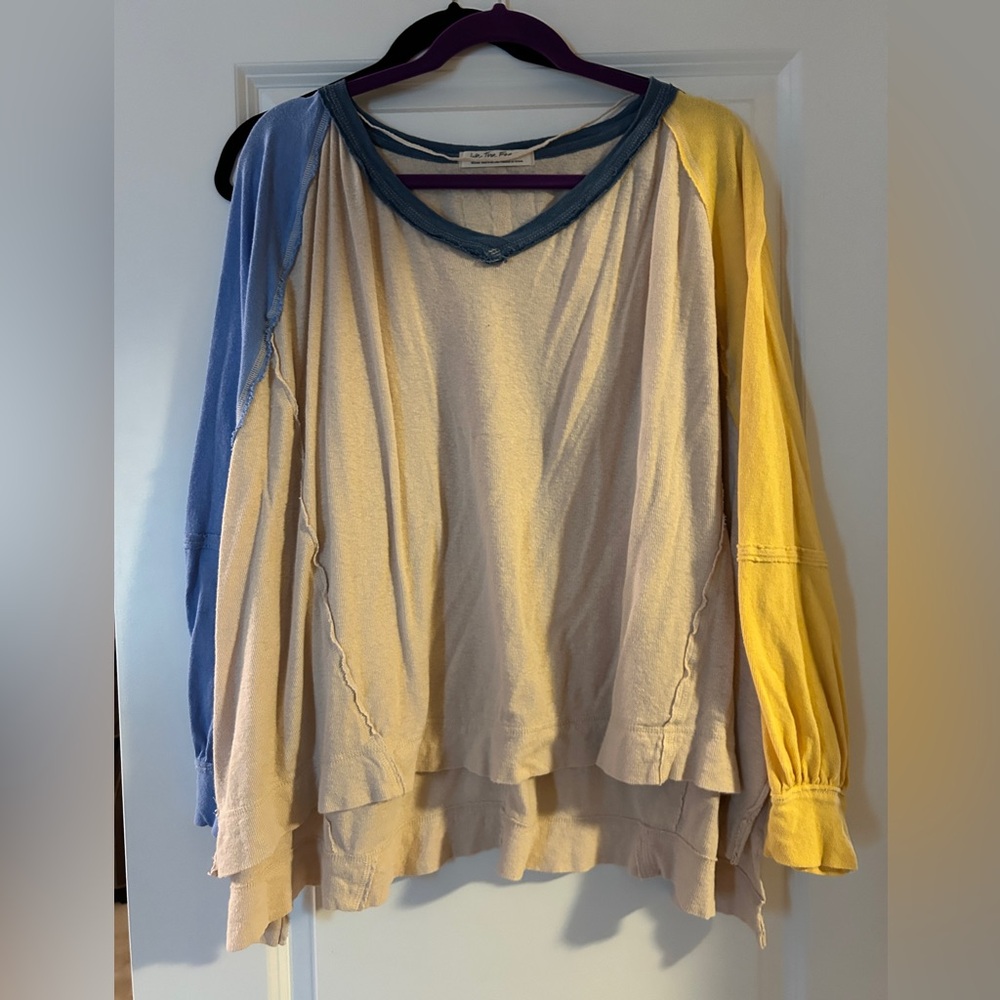 Free People flowy long sleeve shirt